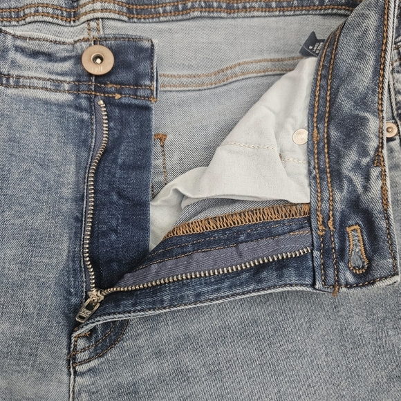 J. Jill High Rise Straight Leg Crop Denim Jeans Women 8 Regular Blue - Picture 4 of 11